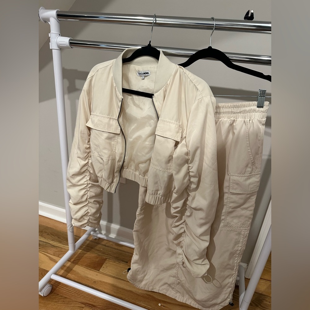 Women's Cream Jacket by [Brand]